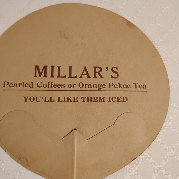 Antique Advertising Fans Circa 1930's - Picture 6 of 9